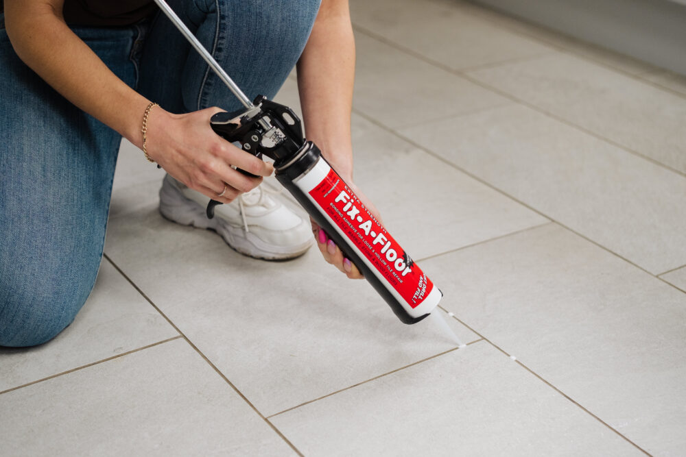 Fix a Floor repair adhesive for hollow floor tiles.